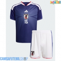 Camisa de time de futebol Japão Daichi Kamada #15 Replicas 1º Equipamento Infantil Mundo 2026 Manga Curta (+ Calças curtas)